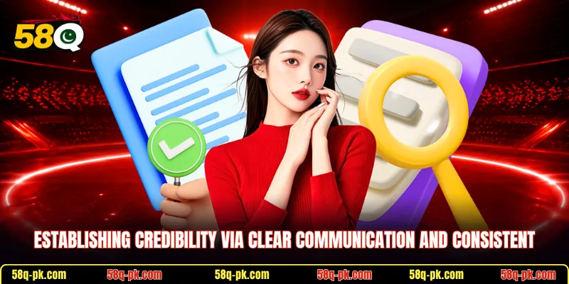 Establishing credibility via clear communication and consistent