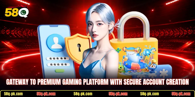 Gateway to premium gaming platform with secure account creation