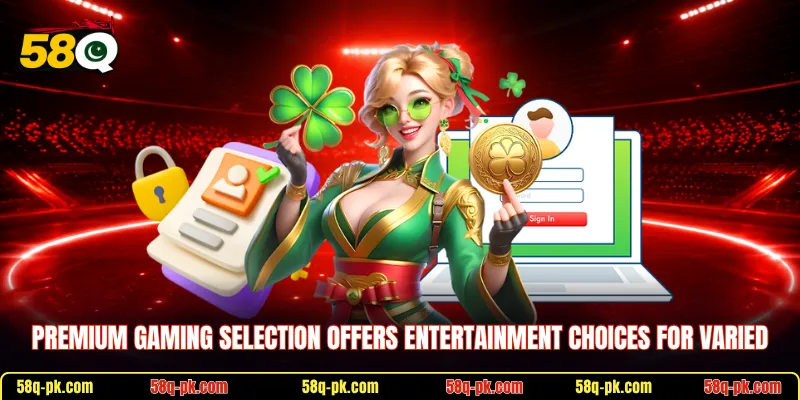 Premium gaming selection offers entertainment choices for varied